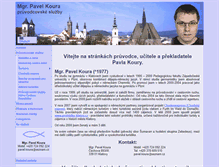 Tablet Screenshot of pavel-koura.eu